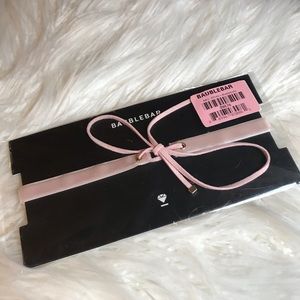 BaubleBar Limited Edition Blush Suede Choker